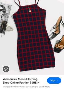 Red Plaid Mini Dress