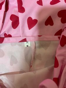 Cute Pink Heart Print Dress 💗🎀🌸
