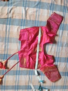 Pink Silk  Blouse And Lehanga