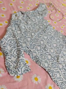 Floral Button-Up Kurti