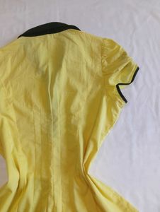 Y2K Yellow Black Top