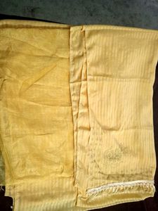 Elegant Yellow Saree with Embellishments