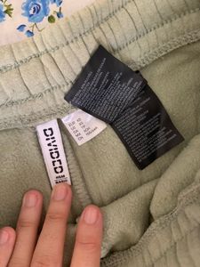 Sage Green Wide Leg Sweatpants