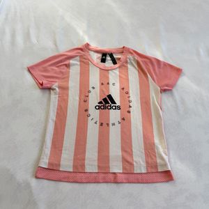 Adidas Striped Athletic T-Shirt