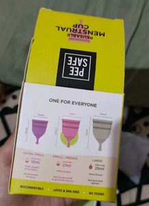 Pee Safe Menstrual Cup (2sizes Available)
