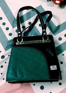 Blue Hide Quilted Tote Bag