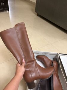 Brown Knee-High Boots