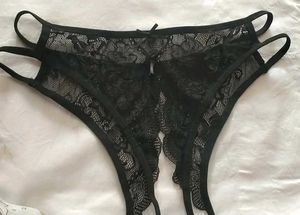 Beautiful Black Lace Thong Panty