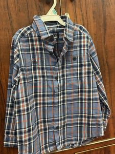 Blue Plaid Long Sleeve Shirt