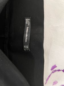 Black High-Waist Leggings both side zipper