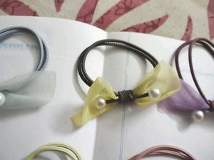 55.Cute Bow Hair Ties combo of 14