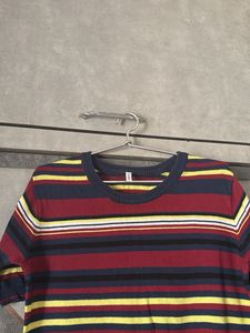 Striped Crew Neck T-Shirt