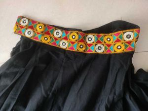 Black Embroidered Chaniya Choli
