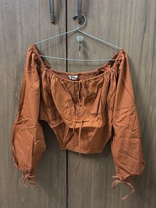 Cute Brown Corset Top