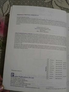 Chemistry Practical Book Class 11th