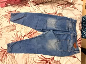 Blue Denim Jogger Jeans