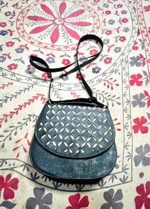 Stylish Laser-Cut Crossbody Bag