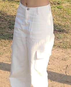 White Cargo Pants