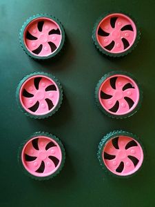Set of 6 Wheels for cars
