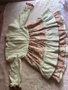 kids Vintage Style Lace &amp; Floral Gown