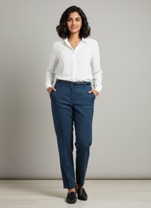 Blue White Stripped Trouser Formal Wear
