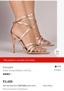 evaqupid Strappy Pointed Toe Heels