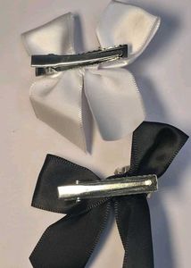 combo of Chic Bow Hair Clips with Pearls &amp; Gems