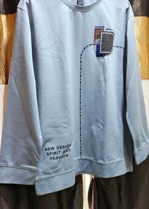 Men's Light Blue Graphic shirt  regular