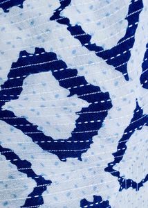 💠Blue &amp; White Shrug/Kurta in Geometric Print