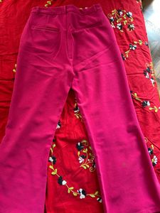 Vibrant Pink Wide Leg Pants