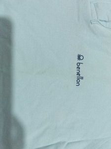 Light Blue Benetton Polo Shirt