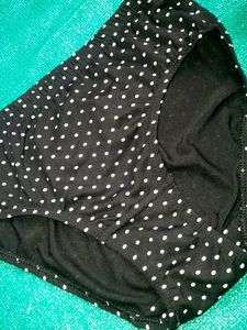 Black Polka Dot Panties