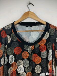 Black Printed Casual Top (Women)