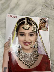 Stunning Kundan & Pearl Bridal Jewelry Set