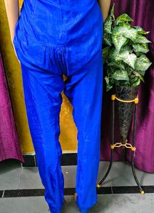 Royal Blue Chudidar Pants shinning look