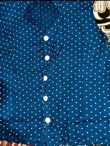Formal Blue Shirt For Women