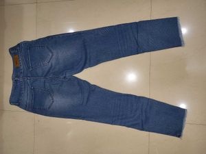 women's High Waisted Blue Denim Jeans