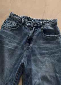 Vintage Wash Wide Leg Jeans, Size 25- 26