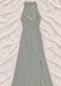 Sequin Embellished Halter Neck Dress