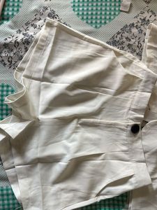 Chic White Blazer &amp; Shorts Set