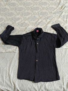 Boy's Dark Patterned Shirt