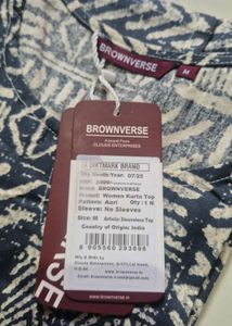 Brownverse Printed Kurta Top