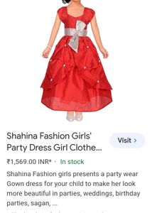 Red Party Gown (Kids)