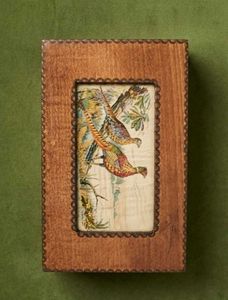 Vintage Pheasant Wood Frame Decor