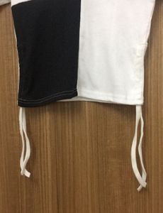 Two-Tone Black &amp; White Crop Tee