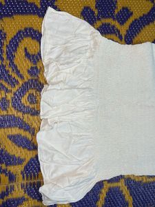Smocked Off-White Cami Top