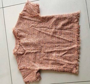 Karl Lagerfeld Tweed Style Top