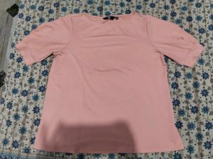 Chic Pink Puff Sleeve Top