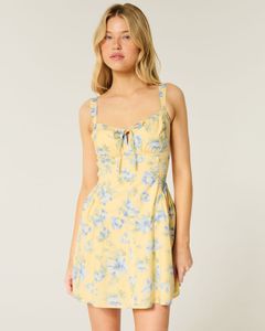 holister Sofia Button Front Mini Dress