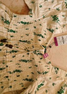 Floral westrn dress👗